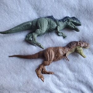 Jurassic World Sound Surge Giganotosaurus & T-Rex  12" Dinosaurs Tyrannosaurus